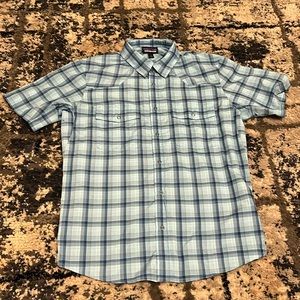 Patagonia metal snap button down. NWOT.